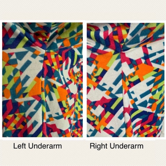 Lularoe Geometric Hi-Low Dolman Stretch Top - Picture 3 of 7